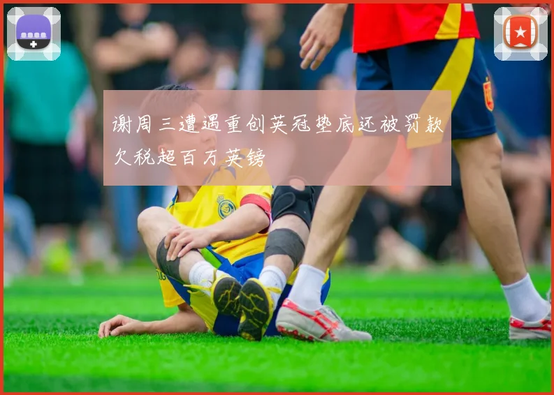 谢周三遭遇重创英冠垫底还被罚款欠税超百万英镑